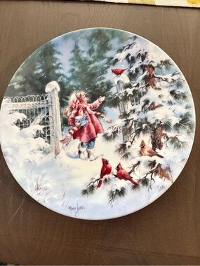 Knowles Winter Concert Decorative Plate with Pink Accents.